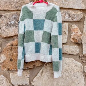 Abercrombie Kids Girls checkered sweater size 9/10